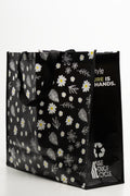 Flower Shopper Bag Black (2)