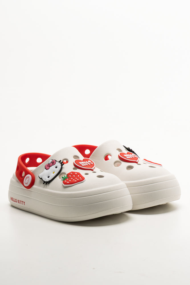 Hello Kitty Clogs White