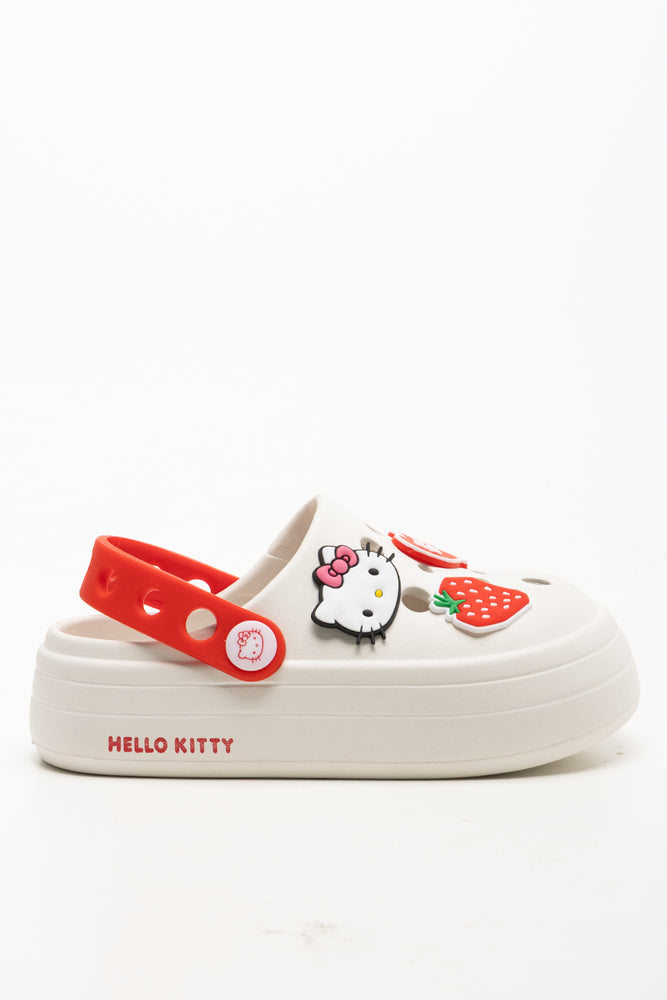 Hello Kitty Clogs White