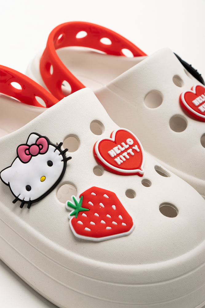 Hello Kitty Clogs White (2)