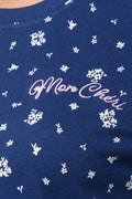 Floral Pyjama Set Navy (3)