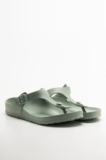 Thong Moulded Sandals Light Green