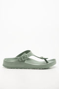 Thong Moulded Sandals Light Green (1)