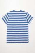 Stripe Short Sleeve T-Shirt Blue (2)