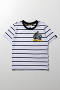 Paw Patrol Stripe T-Shirt Black And White