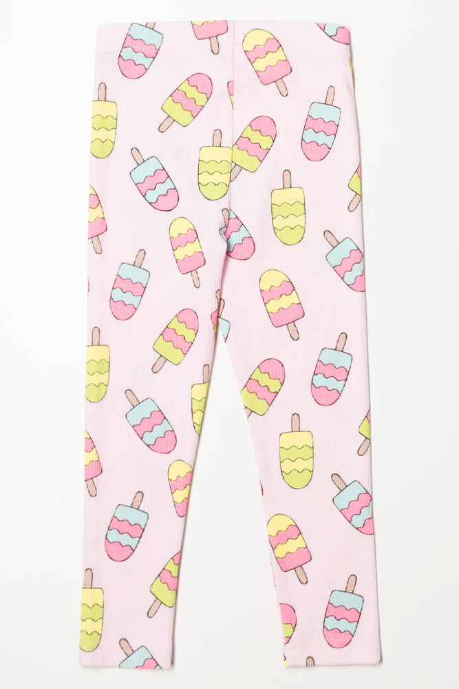 Ice Cream Leggings Light Pink (2)