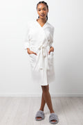 Waffle Gown White