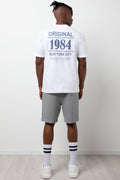 Loose Fit Short Sleeve T-Shirt White (2)