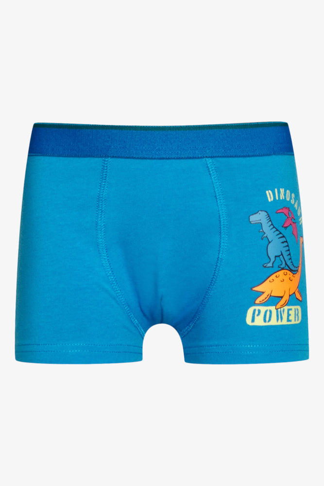 3 Pack Dinosaur Boxers Blue