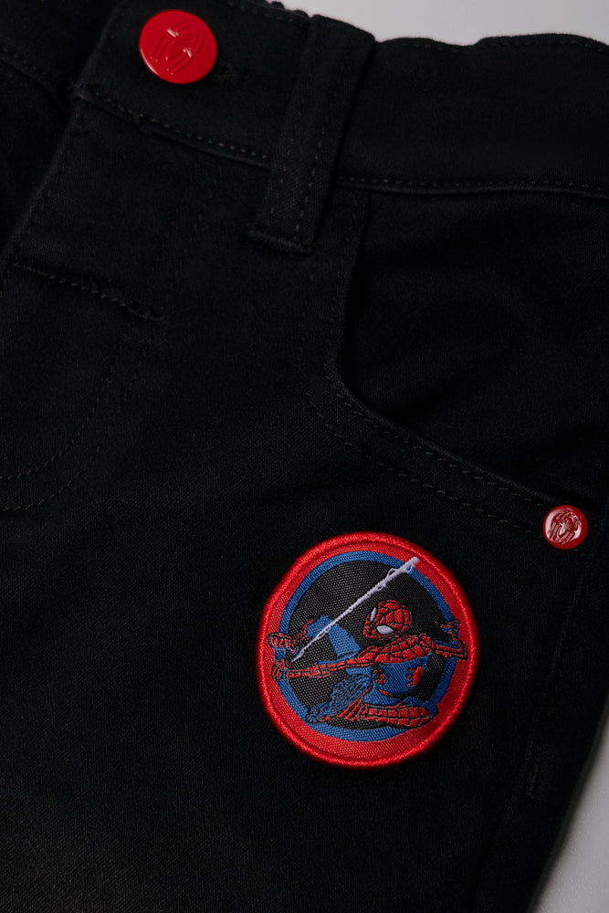 Spider-Man Denim Shorts Black (1)