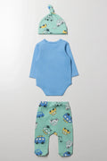 Car Vest And Leggings Set Green (4)