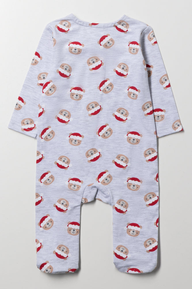 Christmas Babygrow Grey (3)