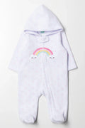 Rainbow Babygrow White