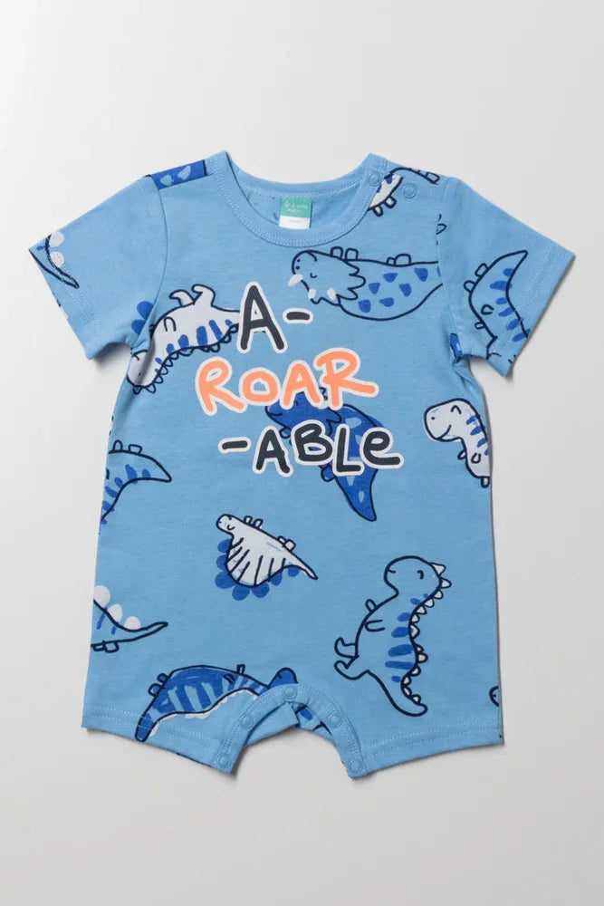 Roar Romper Blue