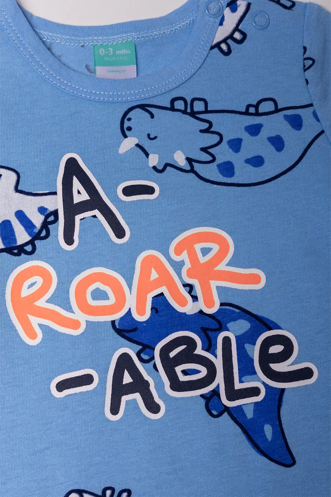 Roar Romper Blue (1)