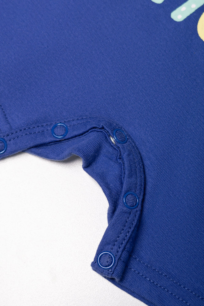 Little Man Romper Blue (2)