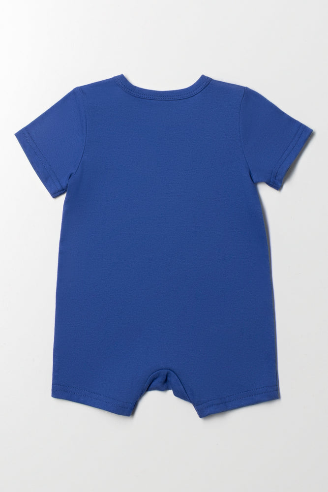 Little Man Romper Blue (3)