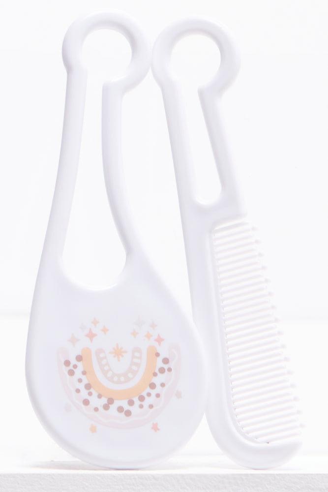 ABC 2 Piece Hair Grooming Set White