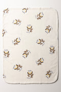 Zebra Printed Fleece White (1)