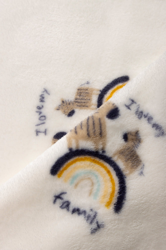 Zebra Printed Fleece White (2)