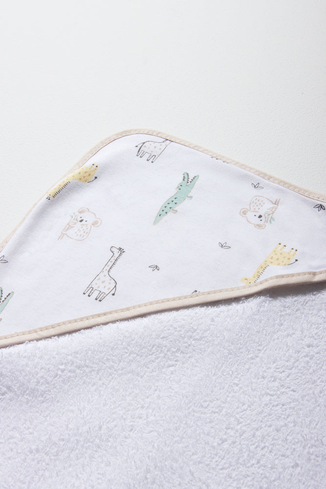 Safari Hooded Towel White