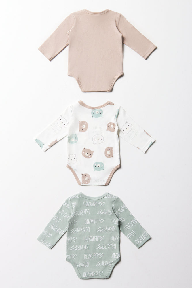 3PK LS BODYVEST BEAR UNI GREEN (4)