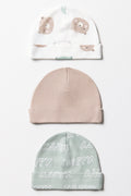 3PK HATS BEAR UNI GREEN