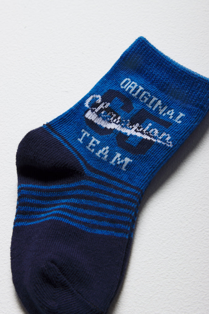 3 Pack Sport Socks Blue