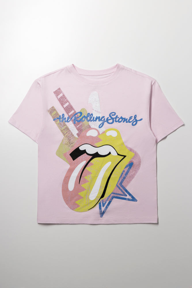 Rolling Stones Oversized T-Shirt Pink | Tops & T-Shirts | Ackermans