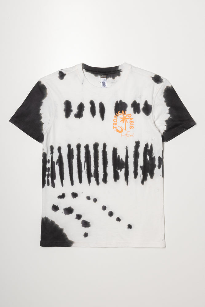 Tie Dye Short Sleeve T-Shirt White