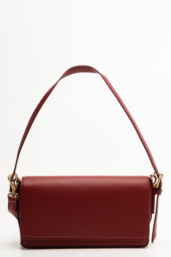 Longer Length Clutch Bag Red