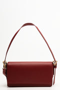 Longer Length Clutch Bag Red