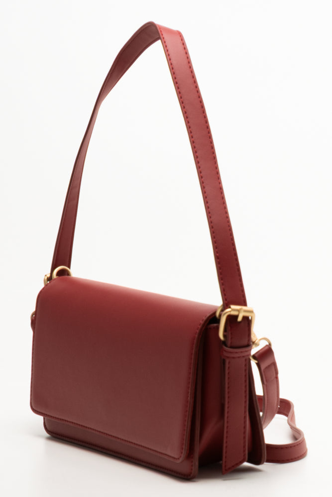 Longer Length Clutch Bag Red