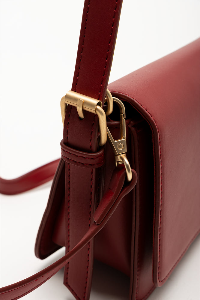 Longer Length Clutch Bag Red (3)