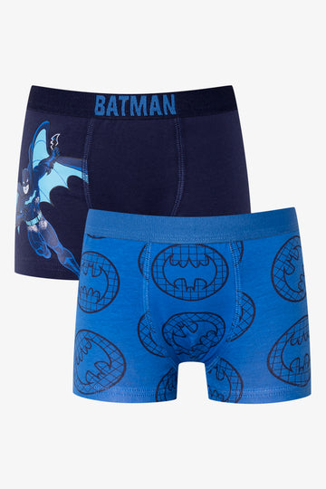 Batman 2 Pack Boxers Blue