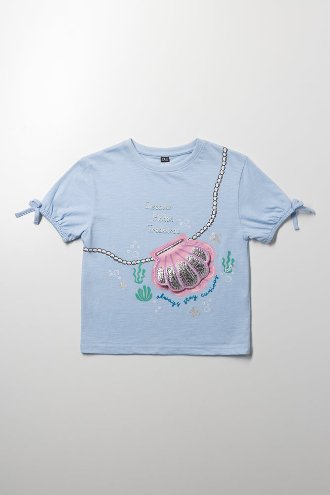 3D Shell Design Top Blue