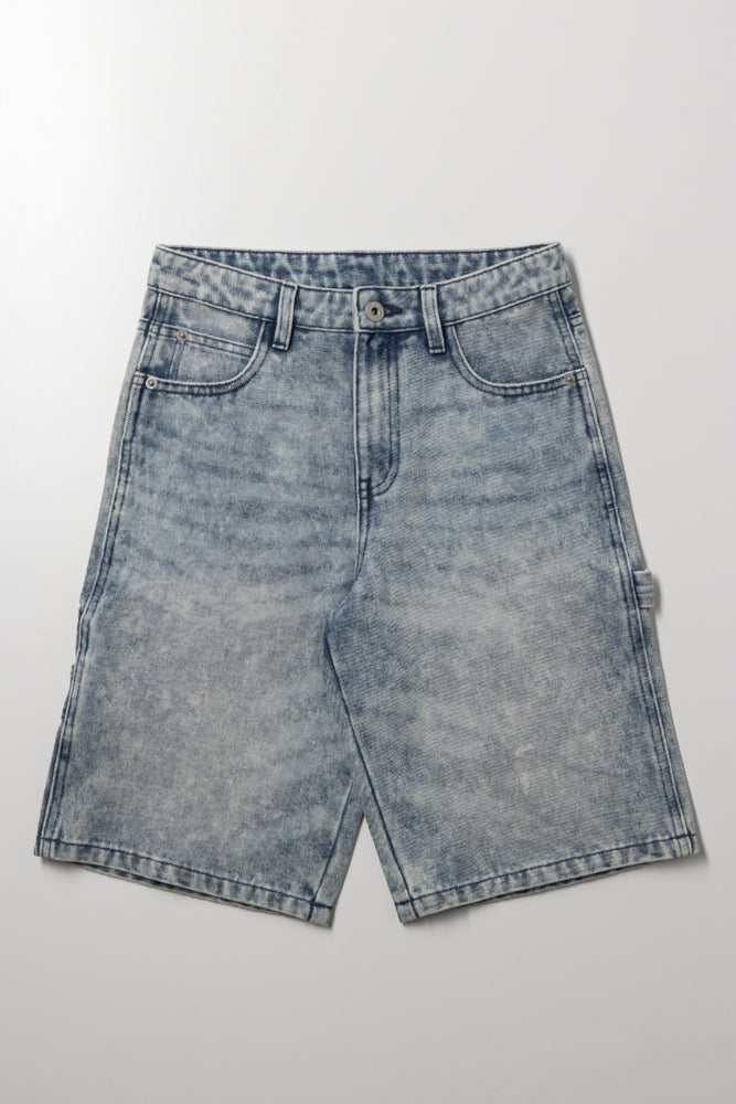 Bermuda Denim Shorts Blue