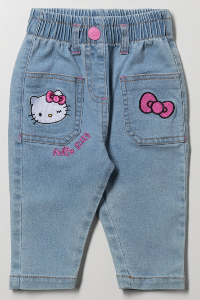 Hello Kitty Denim Jeans Blue