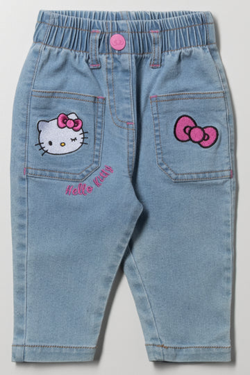 Hello Kitty Denim Jeans Blue