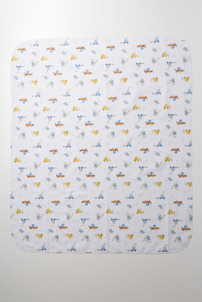 Dino 3 Pack Receiver Blanket Blue (2)