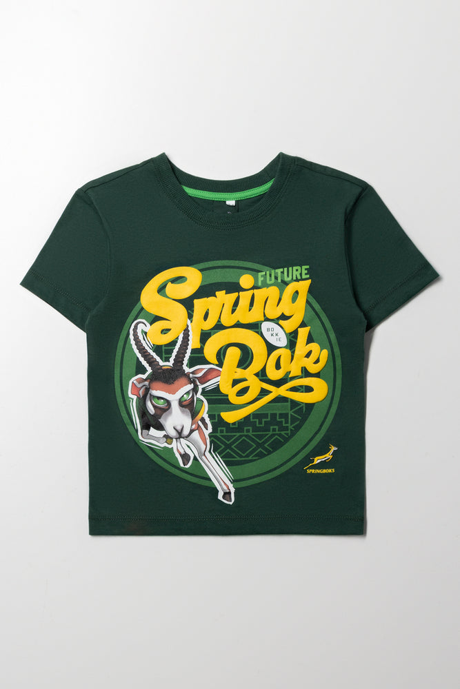 Bokkie Short Sleeve T-Shirt Dark Green