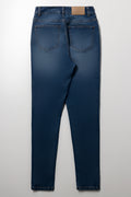 Rip And Repair Skinny Denim Jean Dark Blue (3)