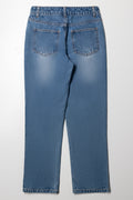 Straight Leg Denim Jeans Blue (2)