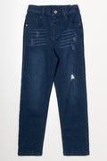 Rip And Repair Skinny Denim Jean Blue