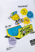 Smiley Short Sleeve T-Shirt White (1)