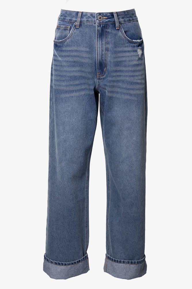 Straight Baggy Jeans Blue