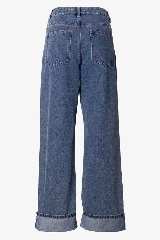 Straight Baggy Jeans Blue