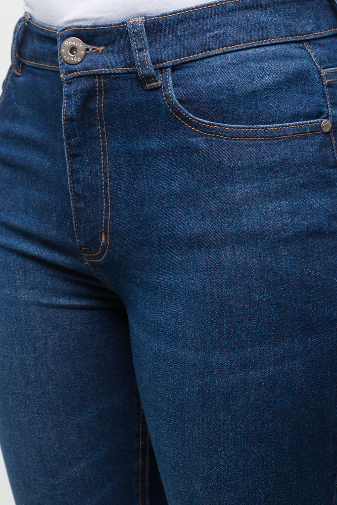 High Rise Skinny Denim Jeans Blue (4)