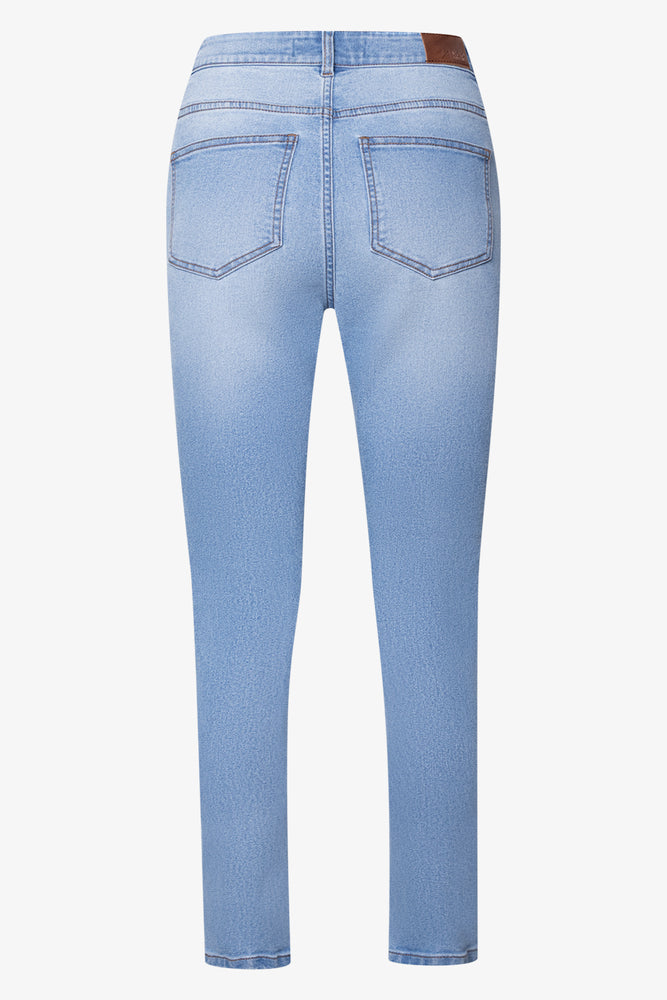 High Rise Skinny Denim Jean Light Blue