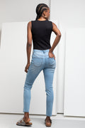 High Rise Skinny Denim Jean Light Blue (3)